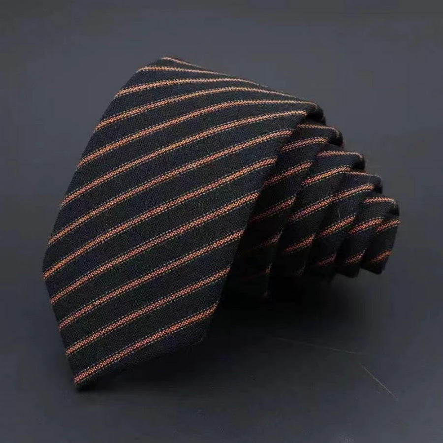 Thickened Sanded Fabric Hand Hit Men's Business Solid Color Tie