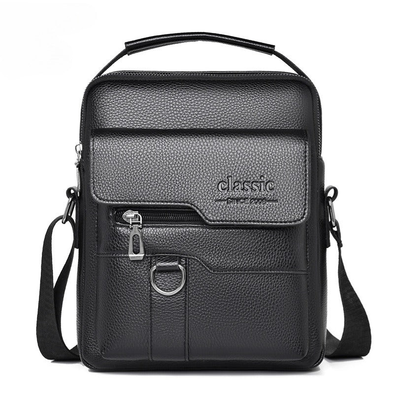 Unisex leather side shoulder bag — stylish, durable, and perfect for everyday use.”