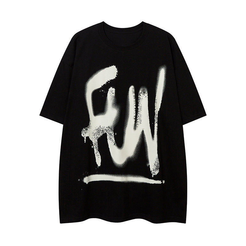 Graffiti Letter half Sleeve t-shirt