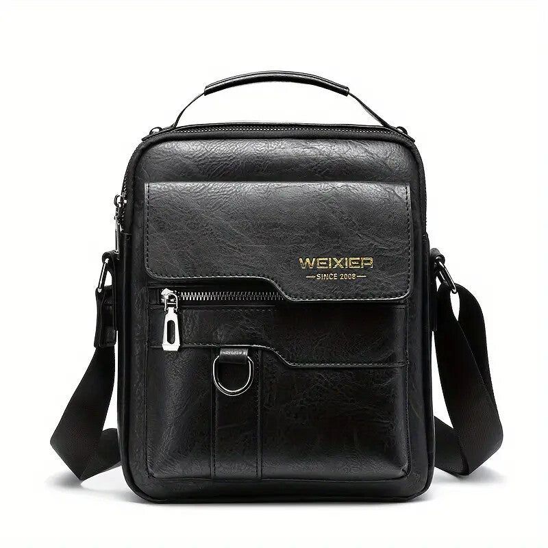 Unisex leather side shoulder bag — stylish, durable, and perfect for everyday use.”