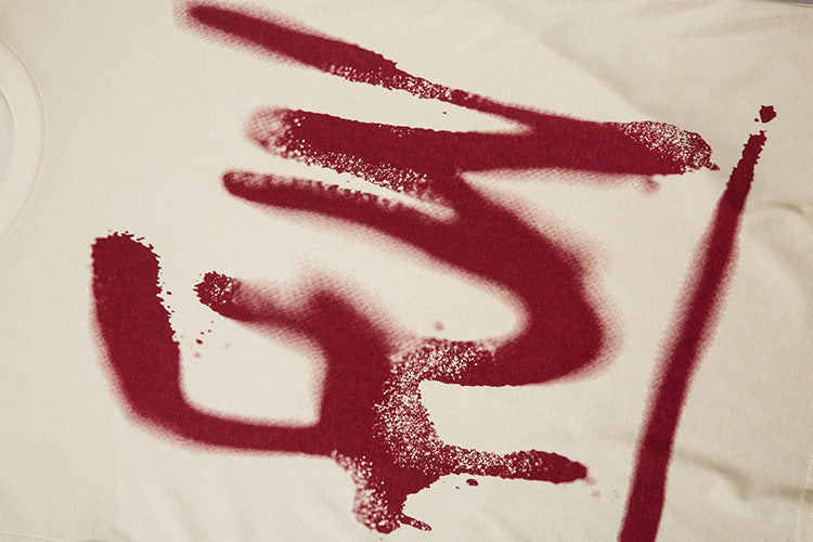 Graffiti Letter half Sleeve t-shirt
