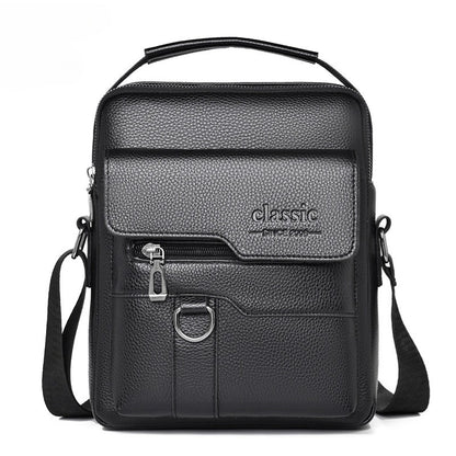 Unisex leather side shoulder bag — stylish, durable, and perfect for everyday use.”