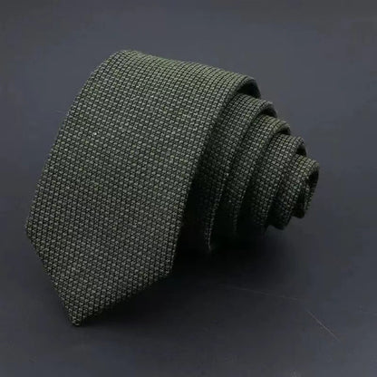 Thickened Sanded Fabric Hand Hit Men's Business Solid Color Tie