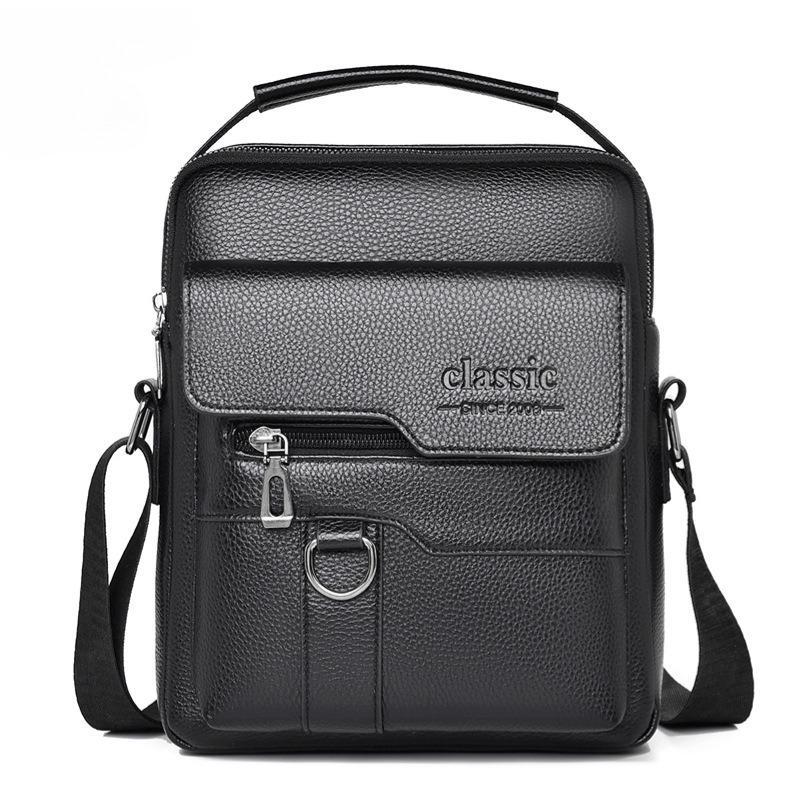 Unisex leather side shoulder bag — stylish, durable, and perfect for everyday use.”