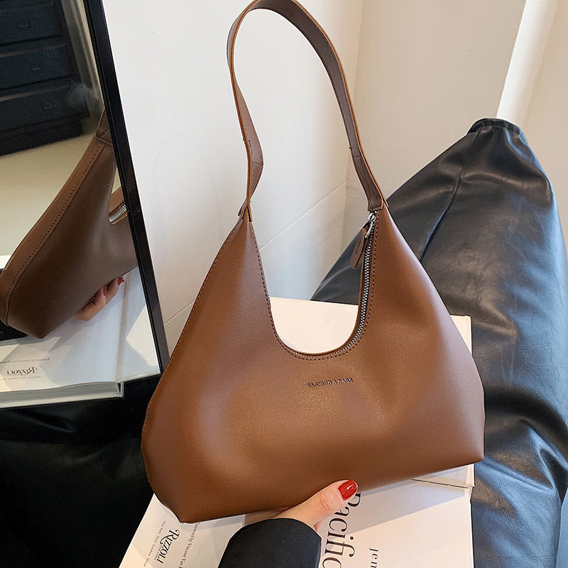 Retro Minimalist Shoulder & Handbag – French & American Style”