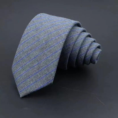 Thickened Sanded Fabric Hand Hit Men's Business Solid Color Tie