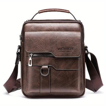 Unisex leather side shoulder bag — stylish, durable, and perfect for everyday use.”