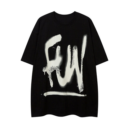 Graffiti Letter half Sleeve t-shirt