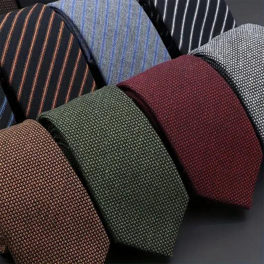 Thickened Sanded Fabric Hand Hit Men's Business Solid Color Tie