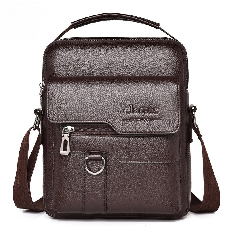 Unisex leather side shoulder bag — stylish, durable, and perfect for everyday use.”