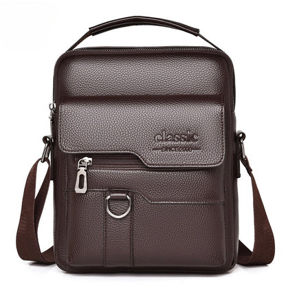 Unisex leather side shoulder bag — stylish, durable, and perfect for everyday use.”