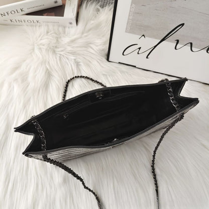 Croc Leather Light Luxury Shoulder Bag